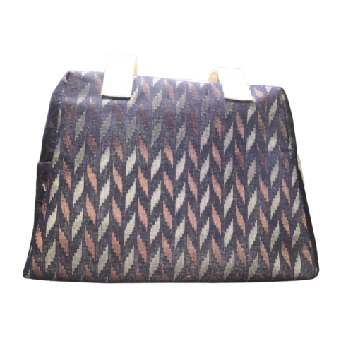 Cotton ethnic handbag with four pockets for daily and travel use