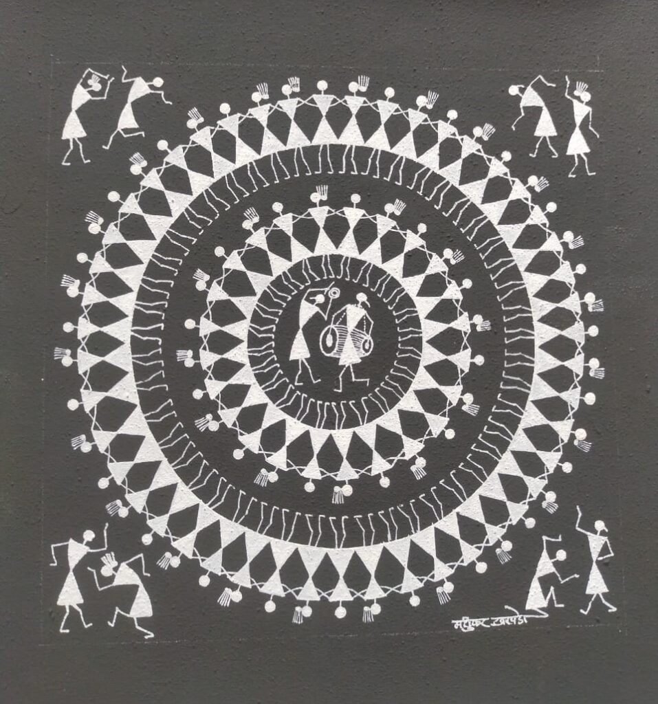 Warli Paintings Tarpa Dance